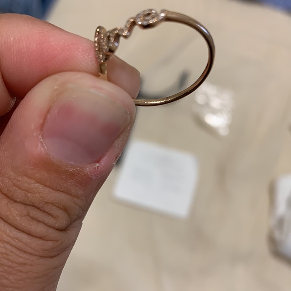 ❌SOLD❌ EF Collection rose gold LOVE ring - Picture 6 of 10